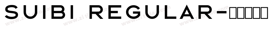 suibi Regular字体转换